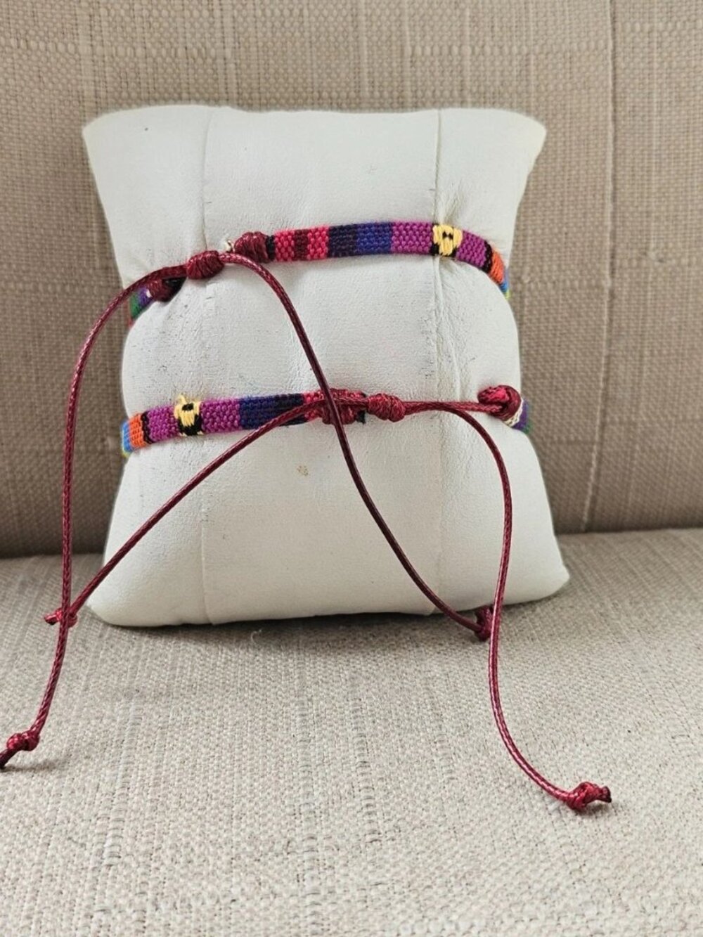 Match Bracelet Multi Color Canvas Wrsit Band Fashion Jewelry adjustable lot of 2 - Picture 12 of 12